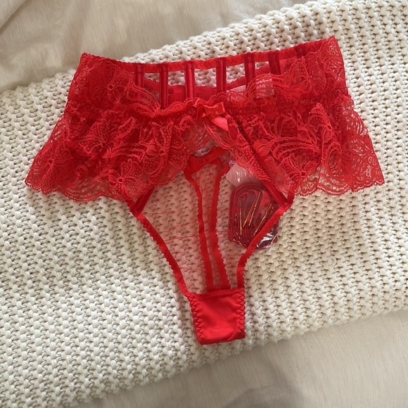 NWT Agent Provocateur Rozlyn Suspender Thong 2 - Picture 4 of 9